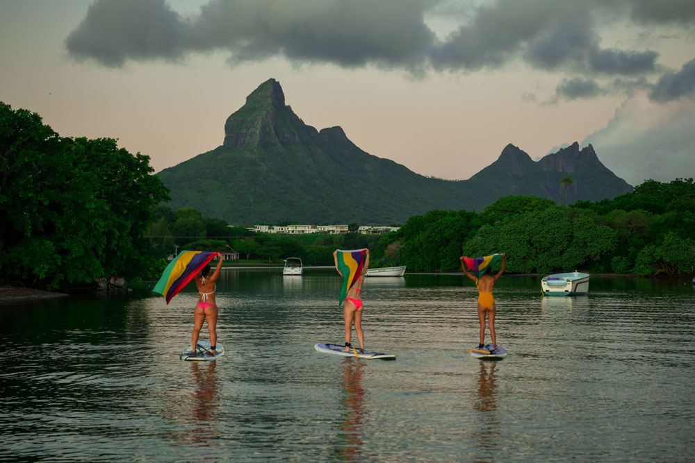 Stand Up Paddle at sunset <small>In the Tamarin river</small>